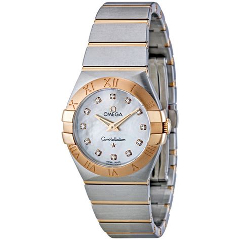 omega mother of pearl dial watch